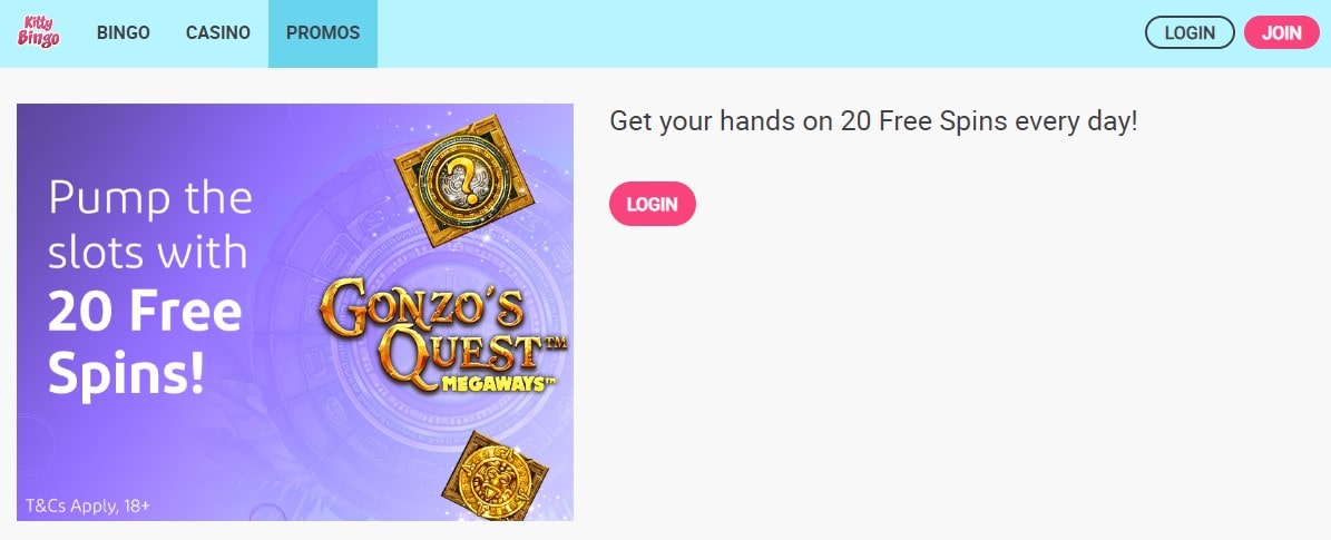 Kitty Bingo 20 Free Spins