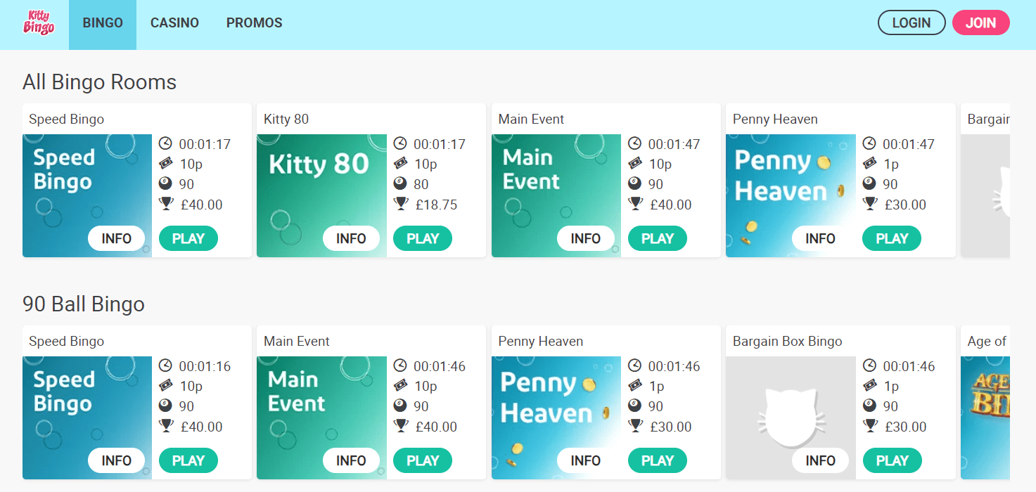 kitty bingo bingo games
