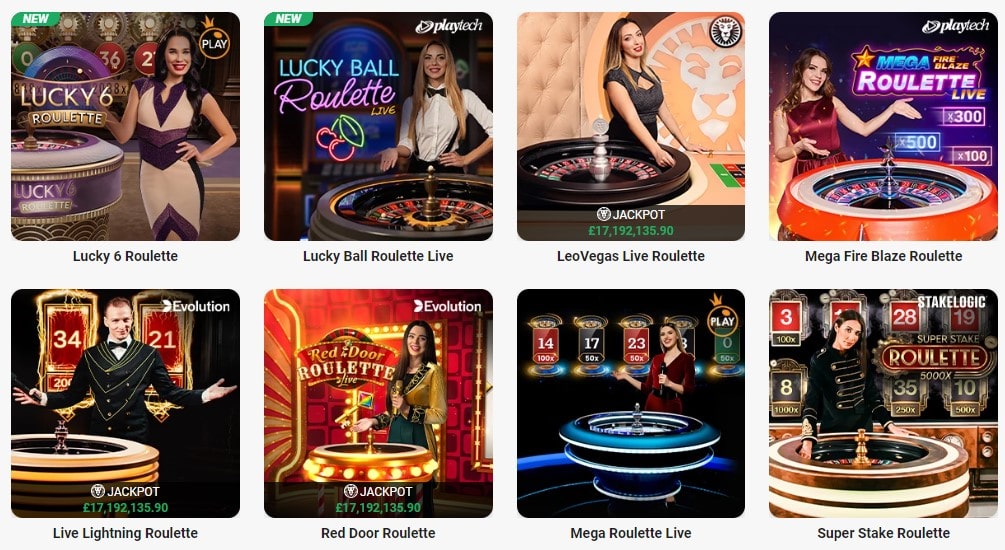 leovegas live roulette games
