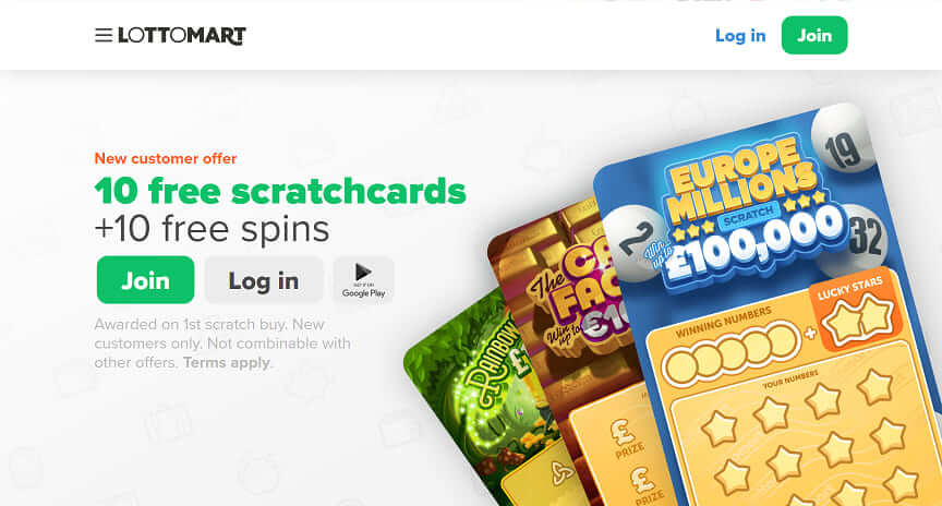 lottomart scratchcards bonus
