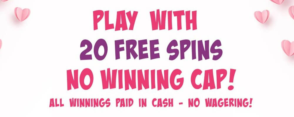 LoveHearts Bingo 20 Free Spins
