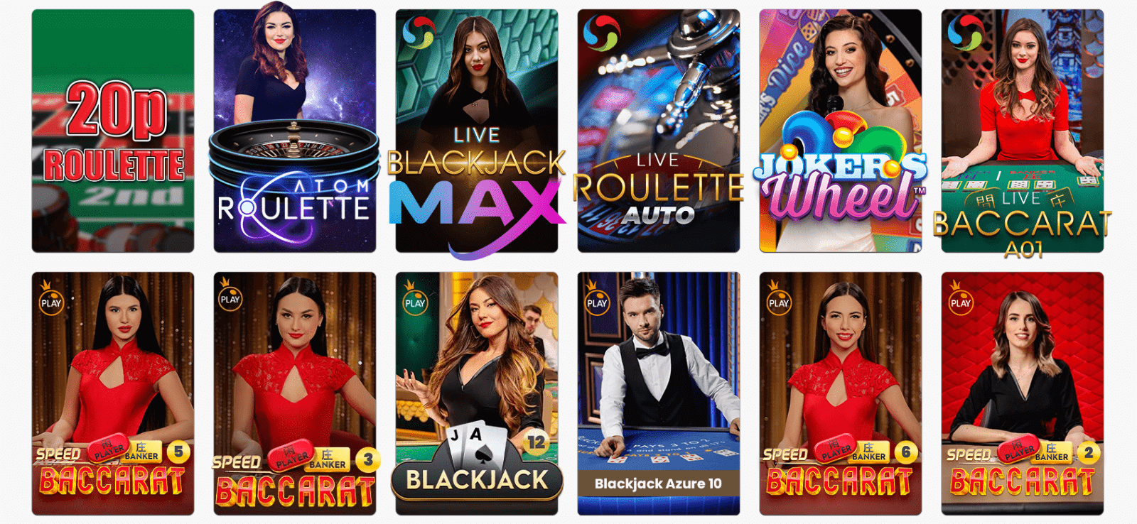 luck casino live games