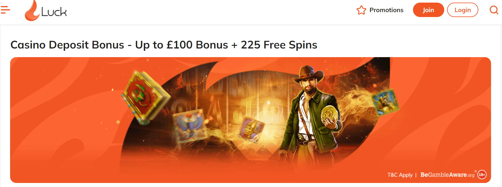 luck casino welcome bonus