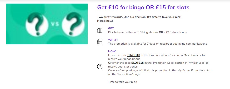 Mecca Bingo Promo Code For £10 Or £15