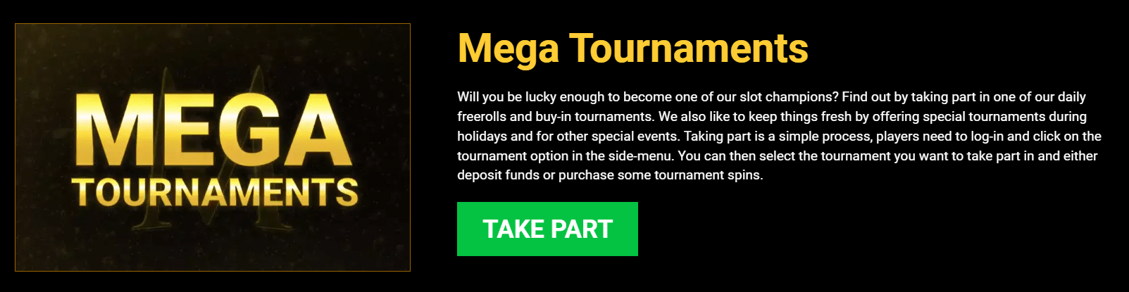 mega casino tournaments