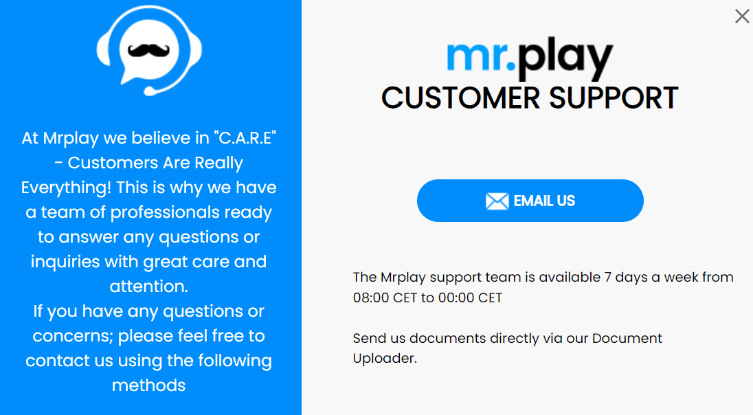 mr play uk support