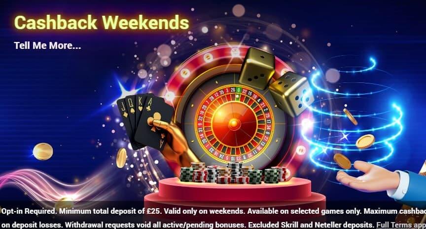 mrvegascasino cashback weekends