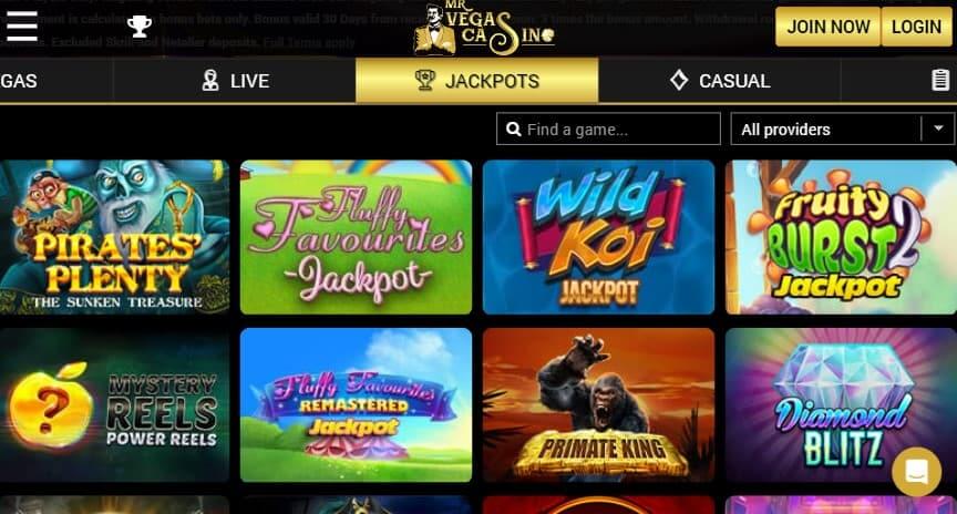 mrvegascasino jackpots