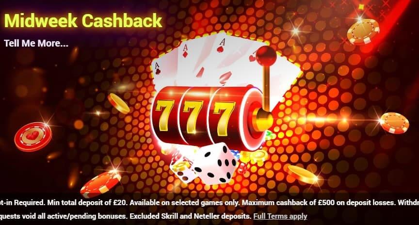 mrvegascasino midweek cashback