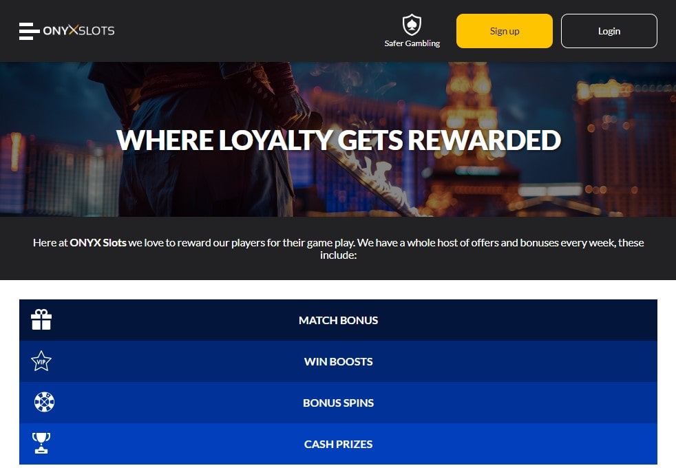 onyxslots rewards