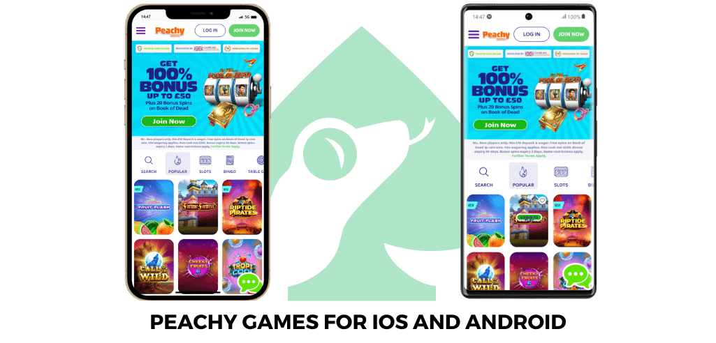 peachy games mobile casino