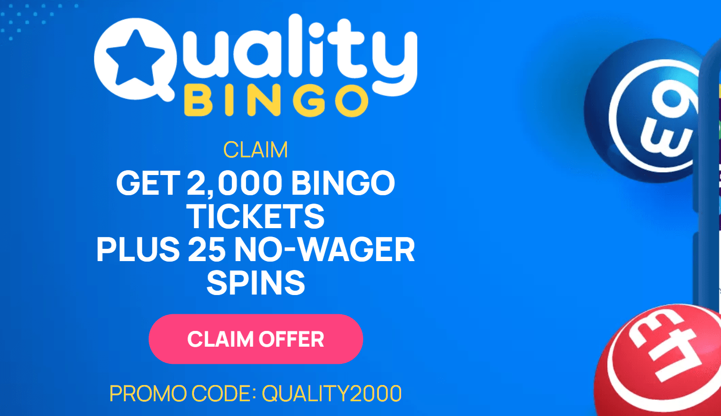 quality bingo no wagering free spins