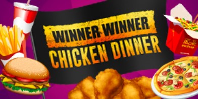 Rainbow Spins Winner Winner Chicken Dinner