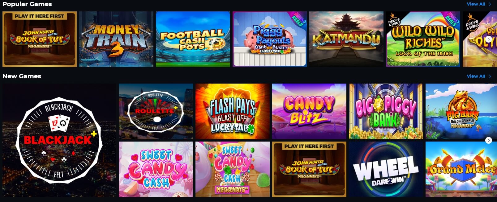 rhino casino games