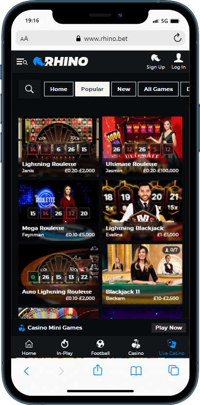 rhinobet mobile casino