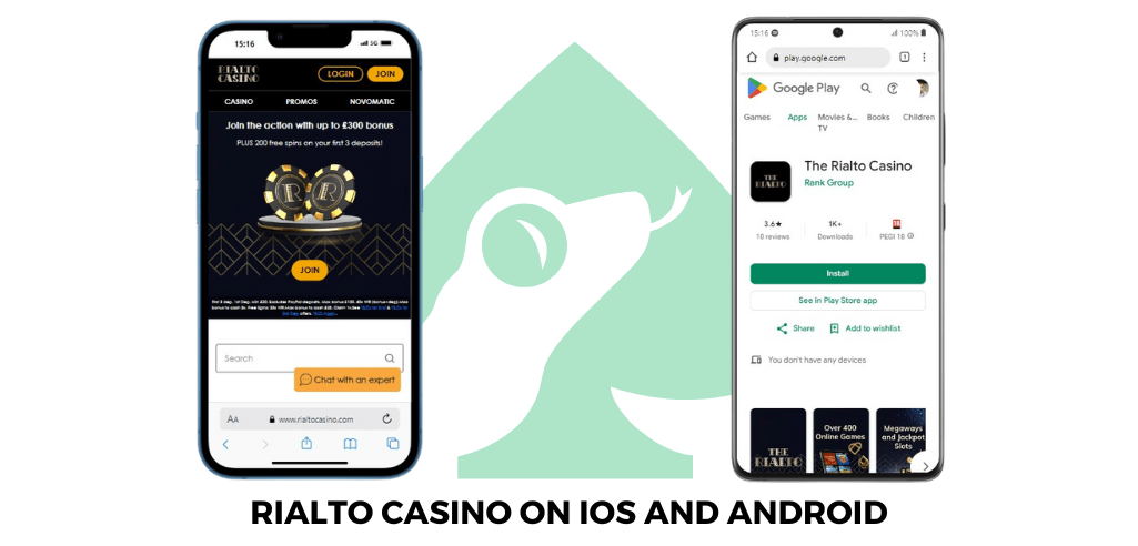 Rialto Casino Mobile Optimisation