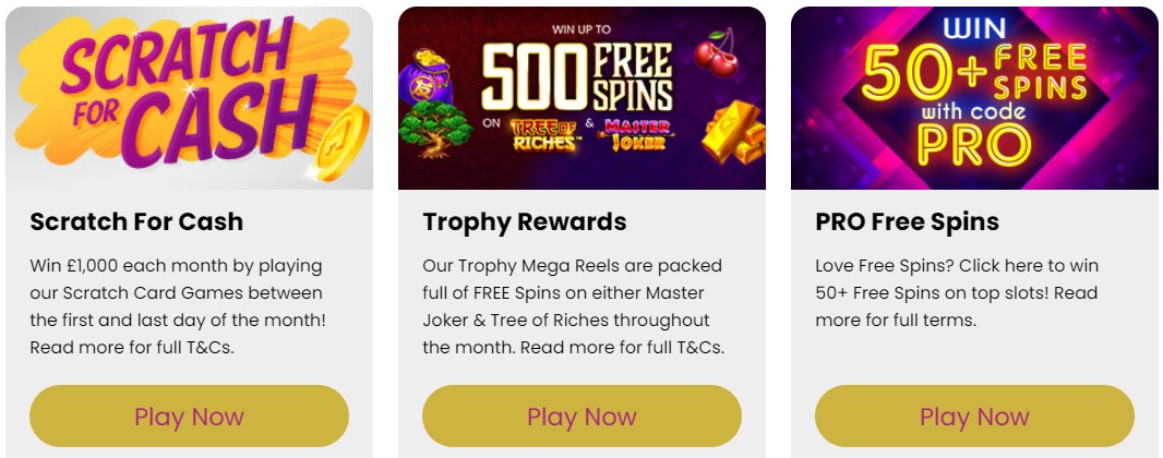 Slot Games Casino ongoing promotions