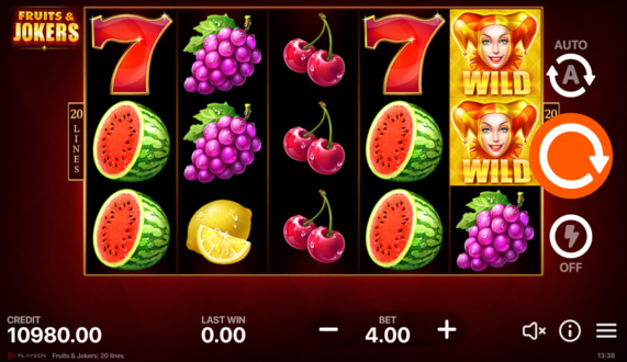 Fruits & Jokers: 20 lines Free Spins