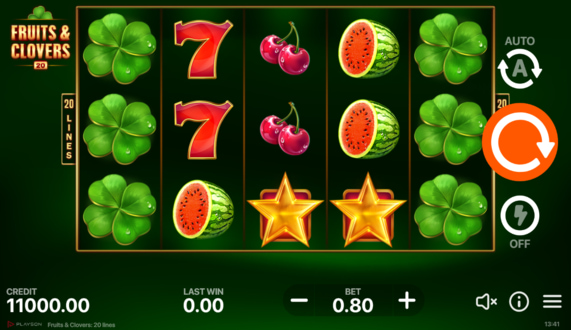 Fruits&Clovers: 20 Lines Free Spins