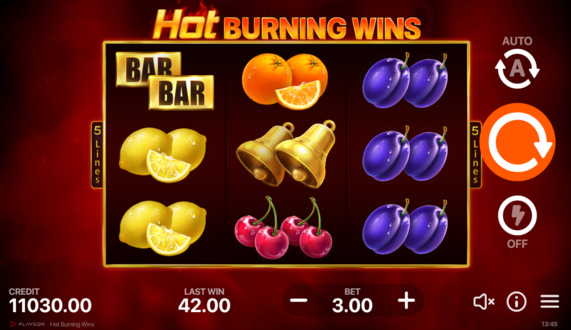 Hot Burning Wins Free Spins