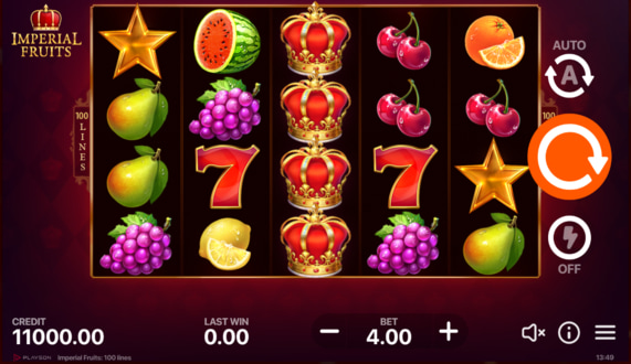 Imperial Fruits: 100 Lines Free Spins