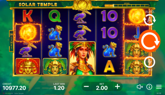 Solar Temple Free Spins