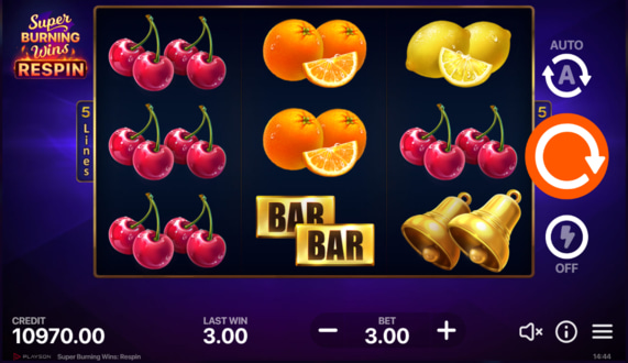 Super Burning Wins: Respin Free Spins