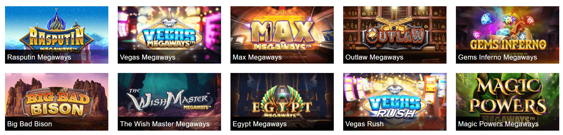 spreadex casino megaways slots