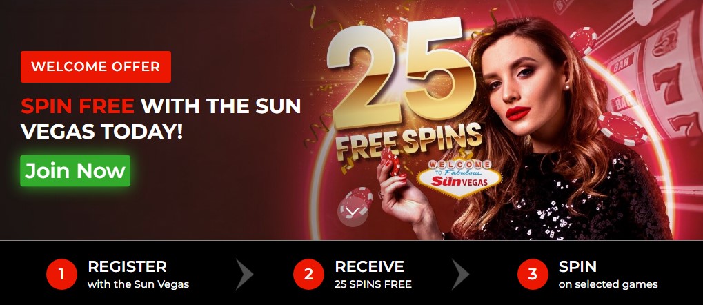 Sun Vegas 25 No Deposit FS