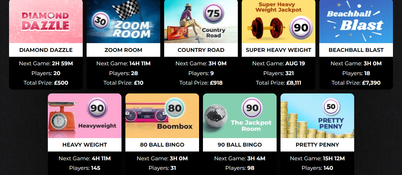 swanky bingo bingo games