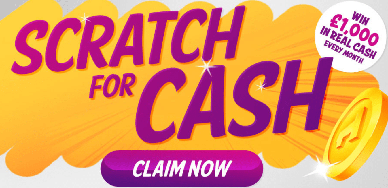 swanky bingo scratch for cash promo