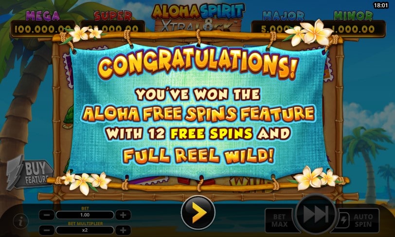 Swintt Aloha Spirit Slot Free Spins