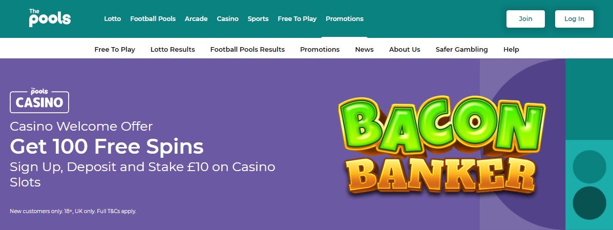 The Pools 100 Free Spins