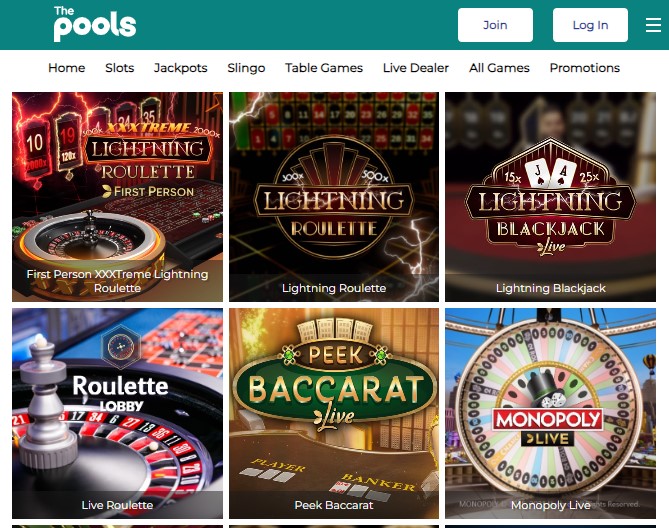 thepoolscom Live Casino