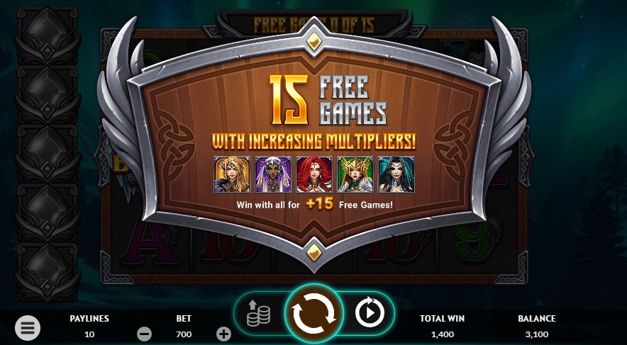 The Nibelung Legends slot feature