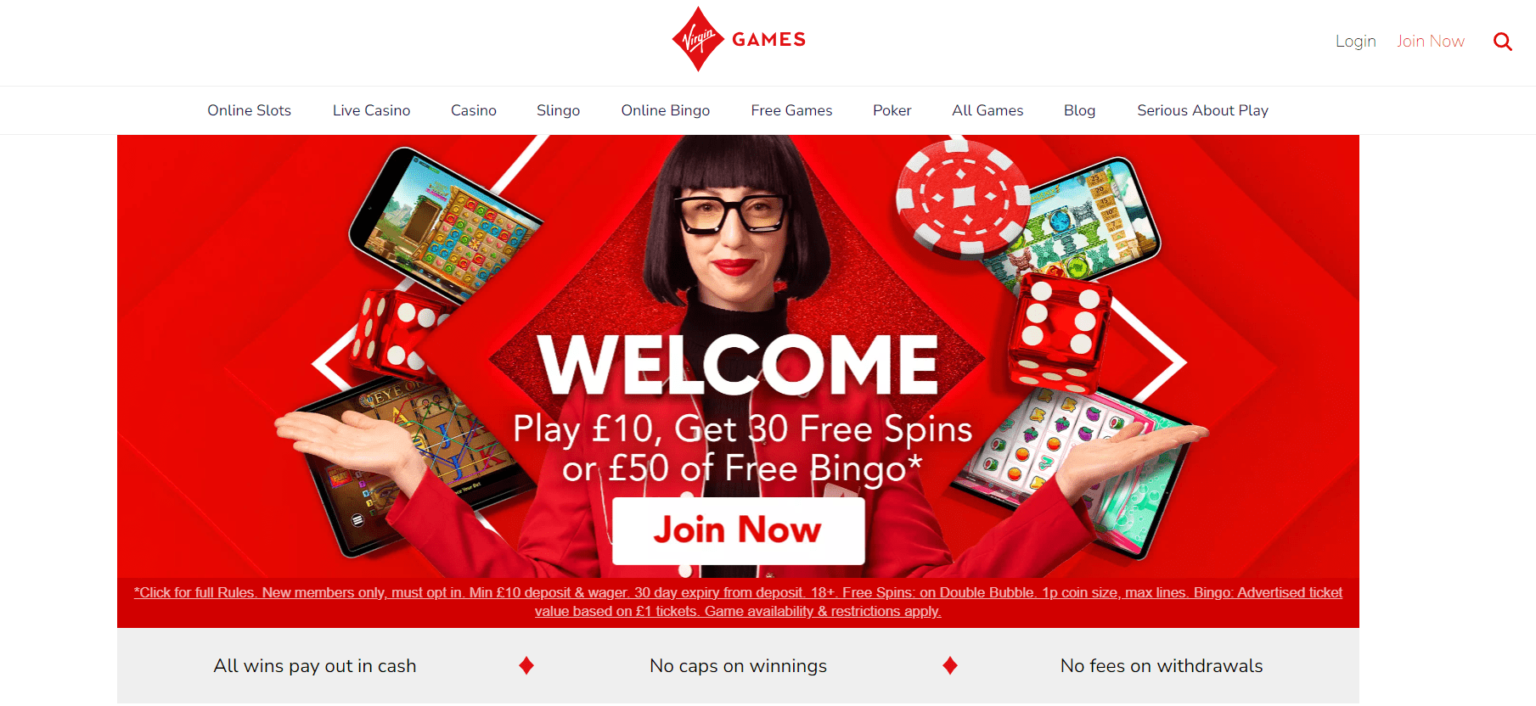 Virgin Games Promo Code ️ Get 30 WagerFree Spins