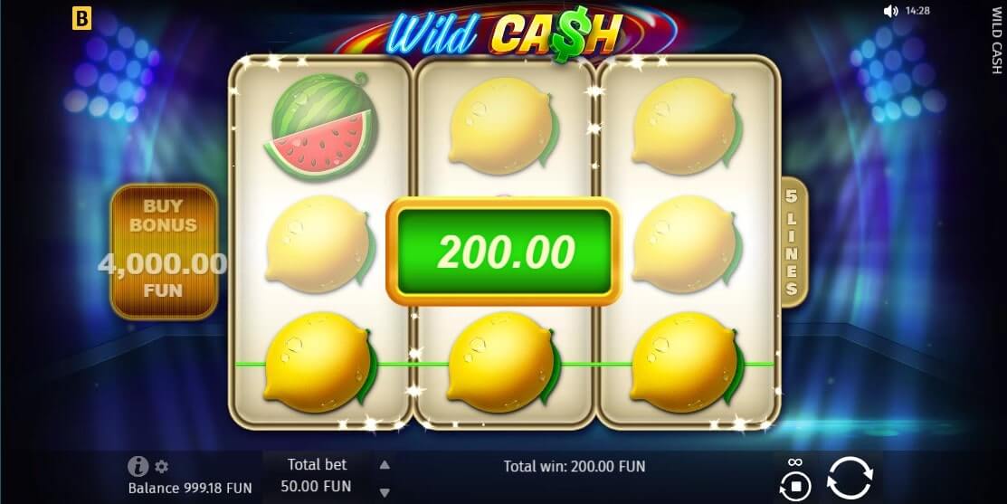 Wild Cash Slot Gameplay
