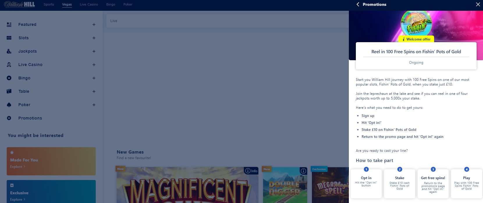 williamhill 100 free spins no wager
