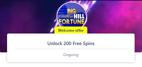 williamhill 200 Free Spins on Big William Hill Fortune