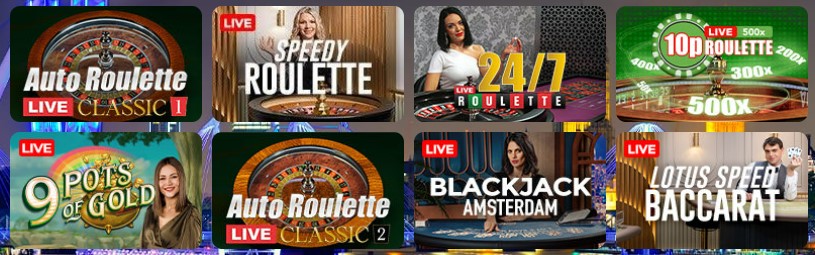 Win British Casino live games