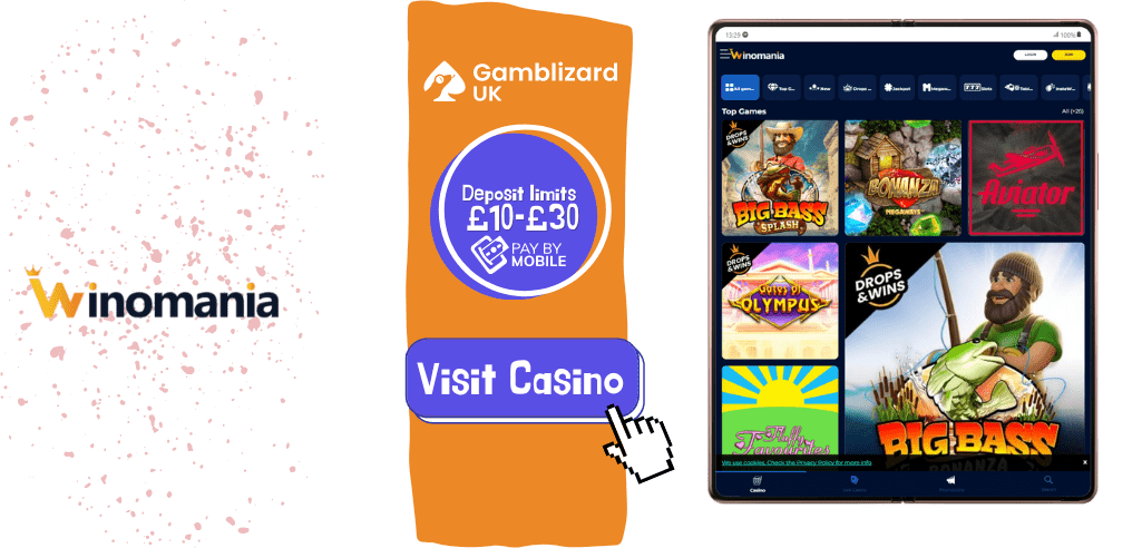 winomania casino mobile deposit