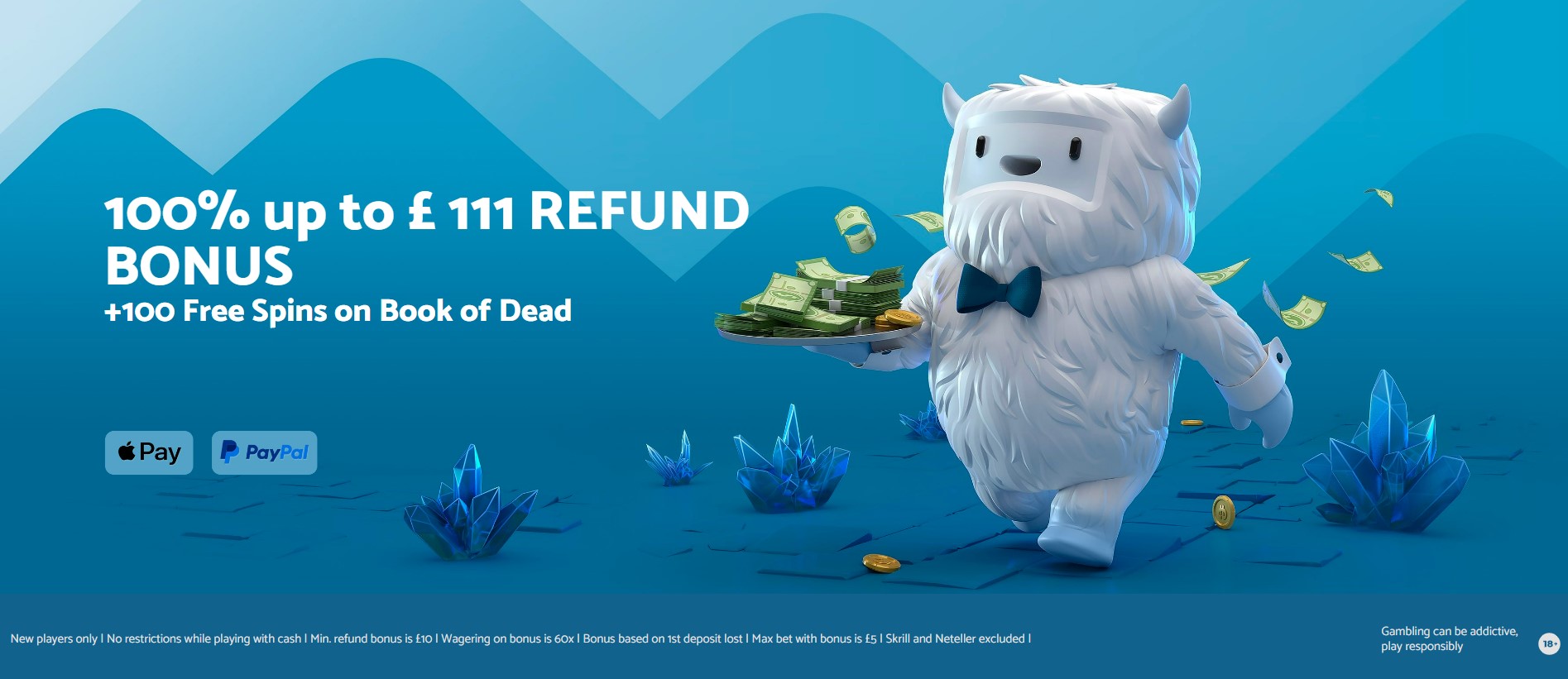 Yeti Casino 100% Welcome Bonus